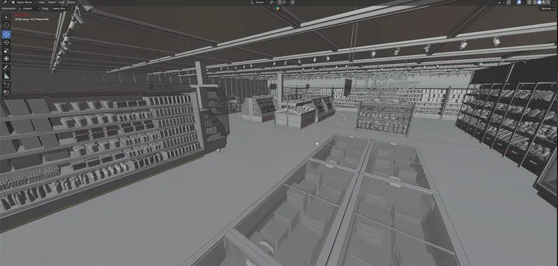 Hero Dome Film BTS — 3D wireframe